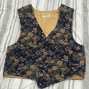 Vintage Floral Patterned Women's Vest
